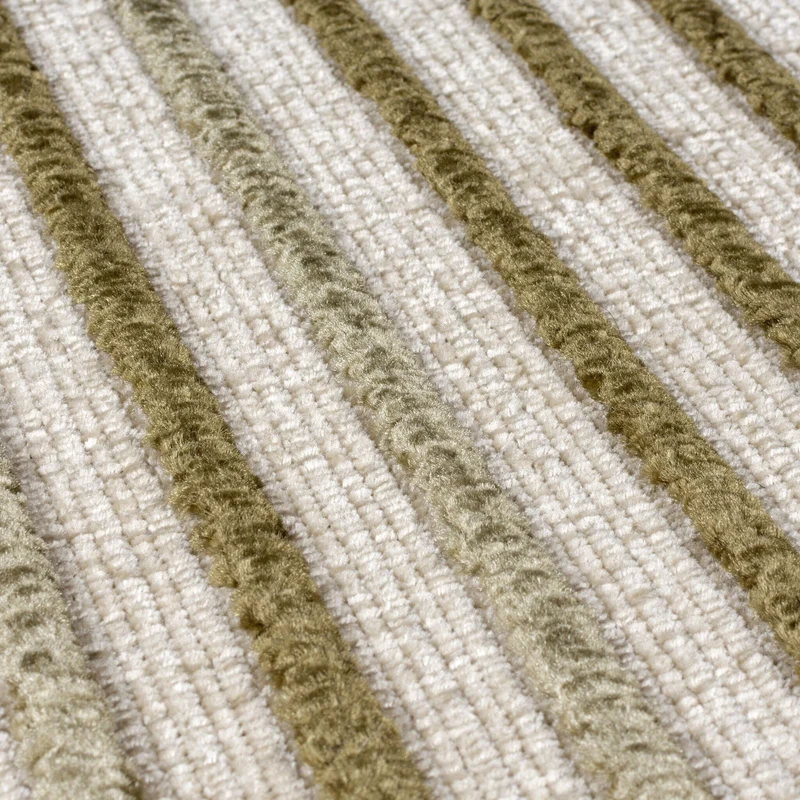 Waschbarer Läufer - Elto Stripe Grün