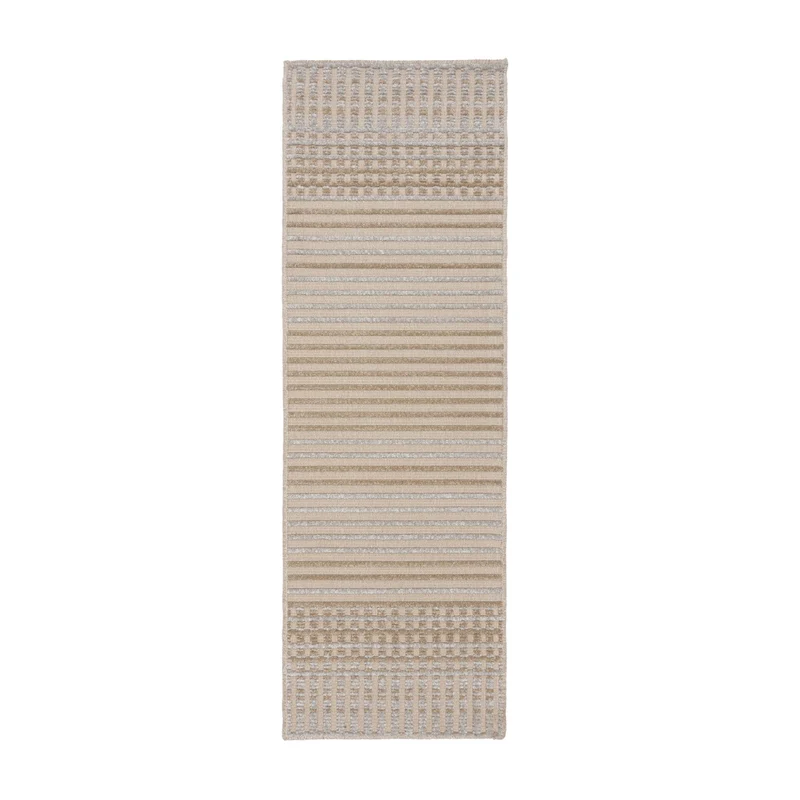 Waschbarer Läufer - Elto Stripe Beige