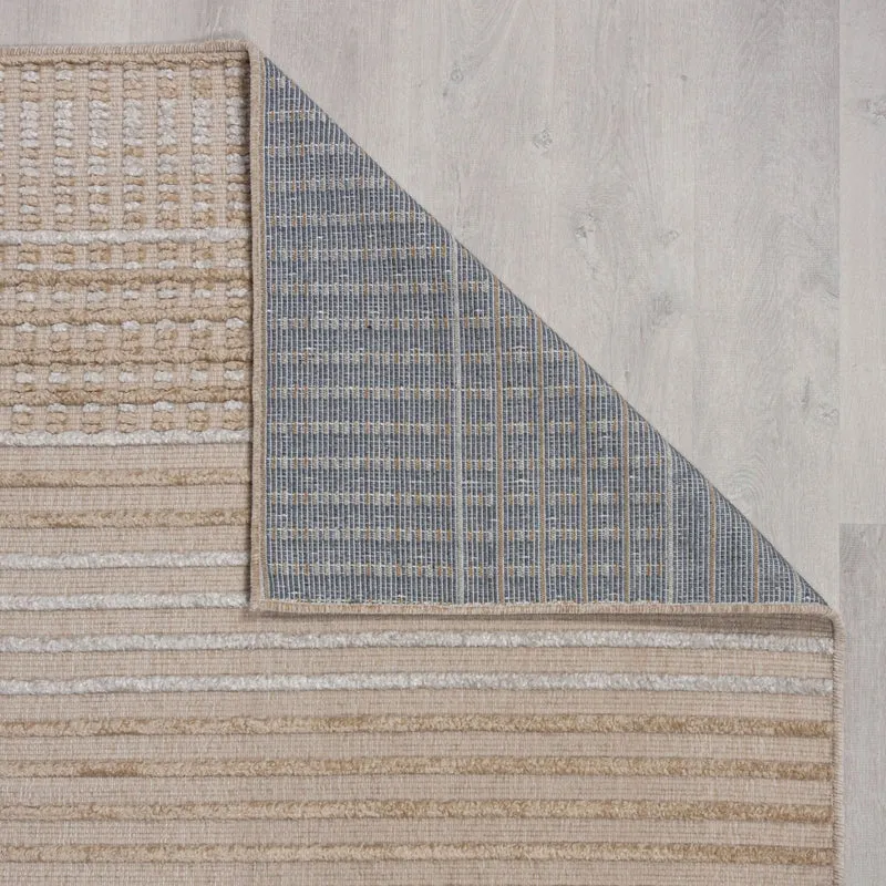 Waschbarer Läufer - Elto Stripe Beige