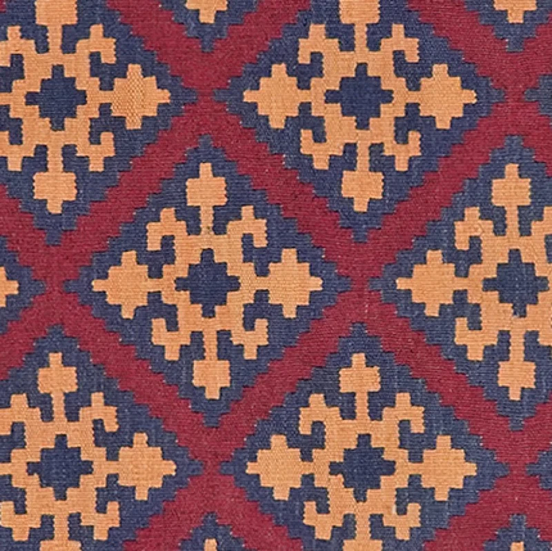 Kelim Gashgai · Handgewebt – Violett, 302x75 cm