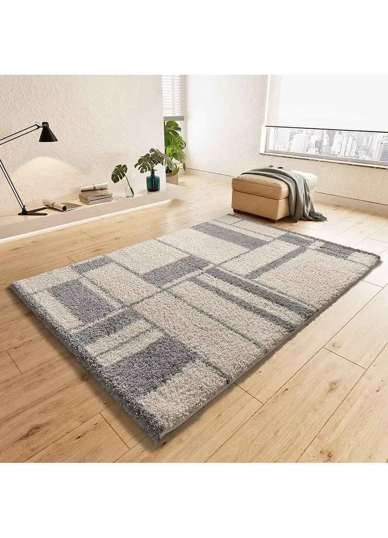 Alfombra shaggy Helia 8816 Plata