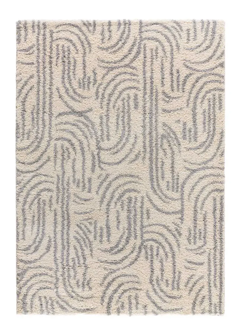 Alfombra shaggy Helia 8807 Plata