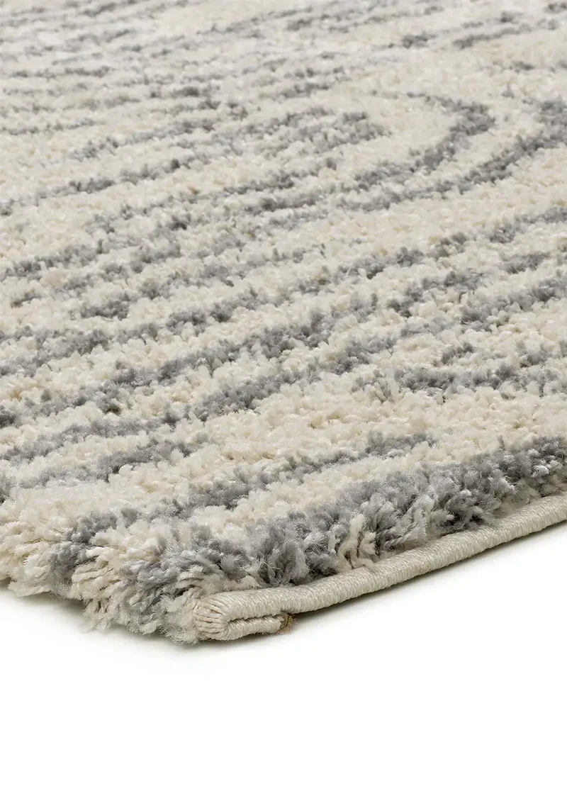 Alfombra shaggy Helia 8807 Plata