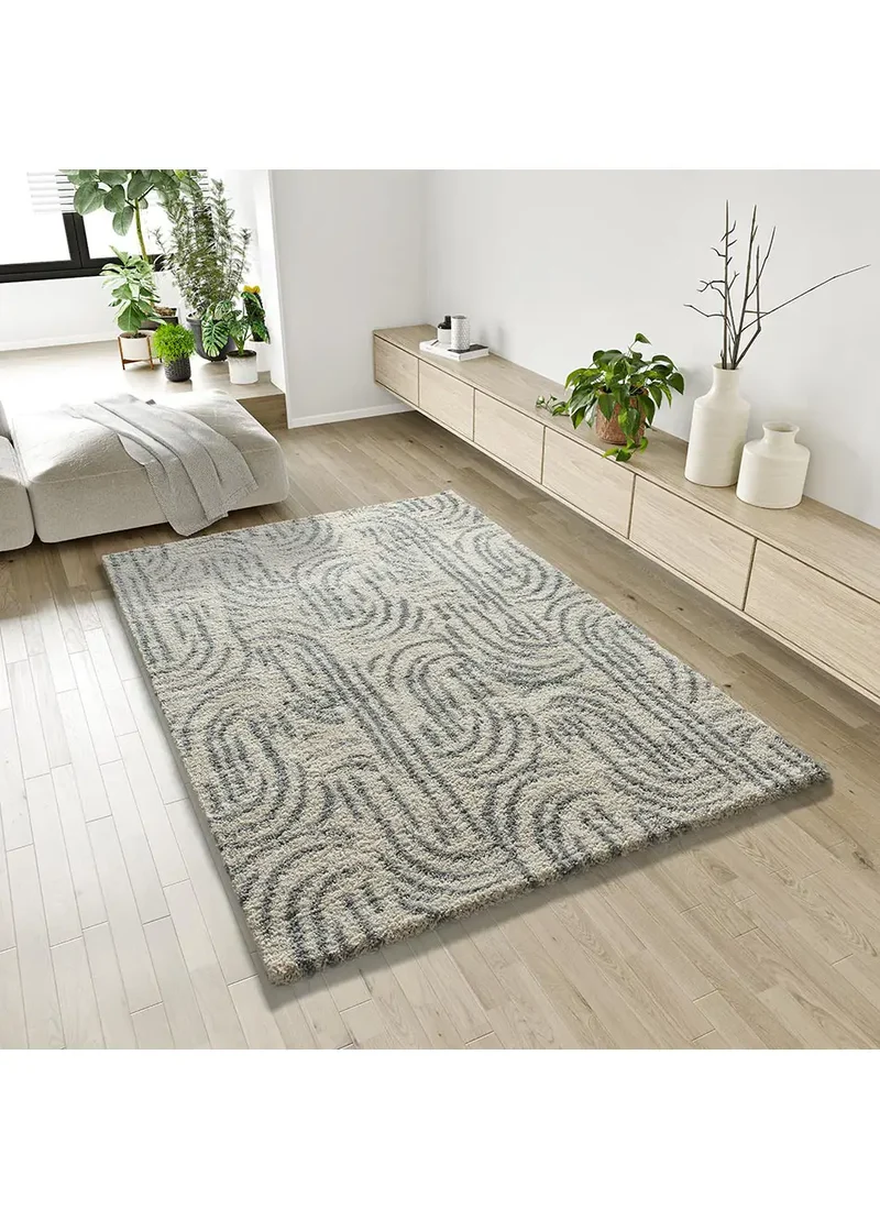 Alfombra shaggy Helia 8807 Plata