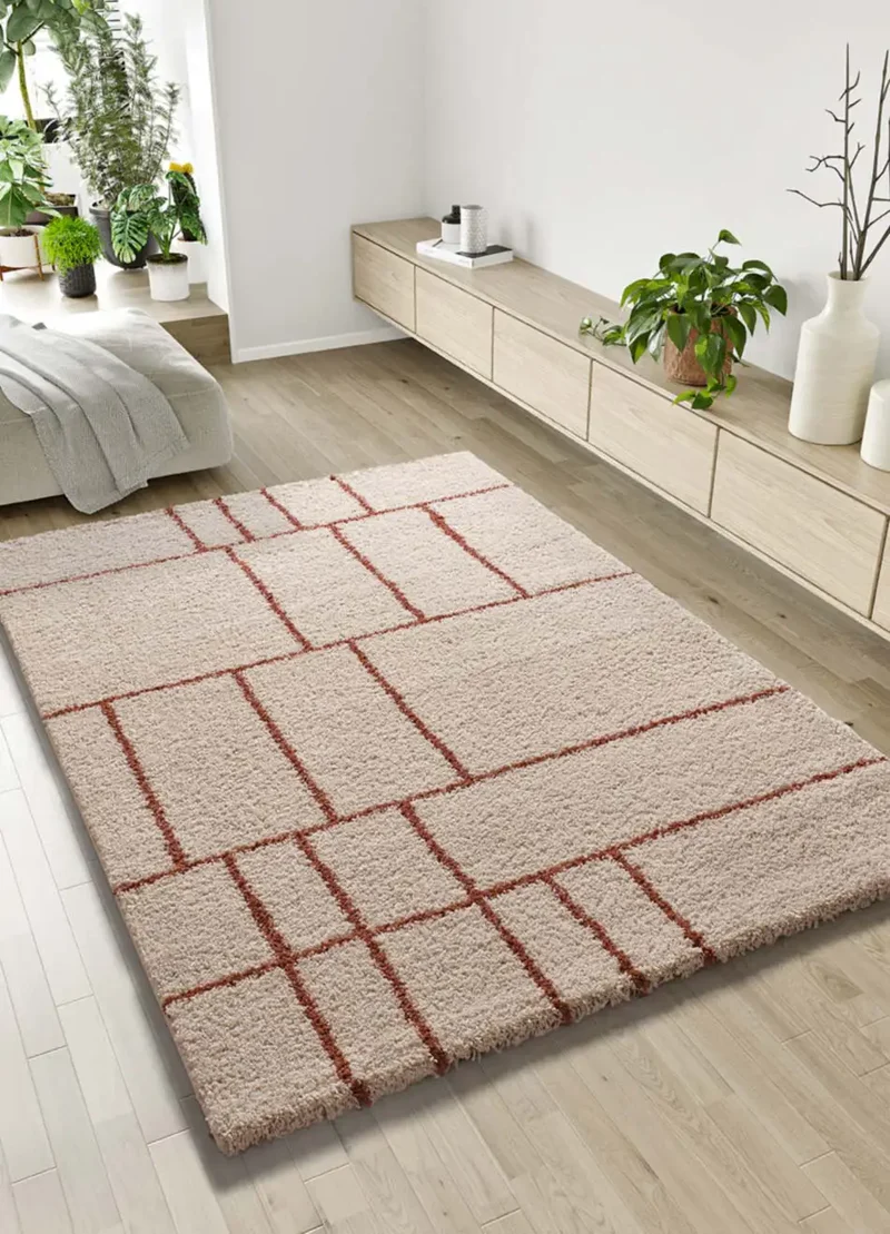 Alfombra shaggy Helia 8815 Caldera