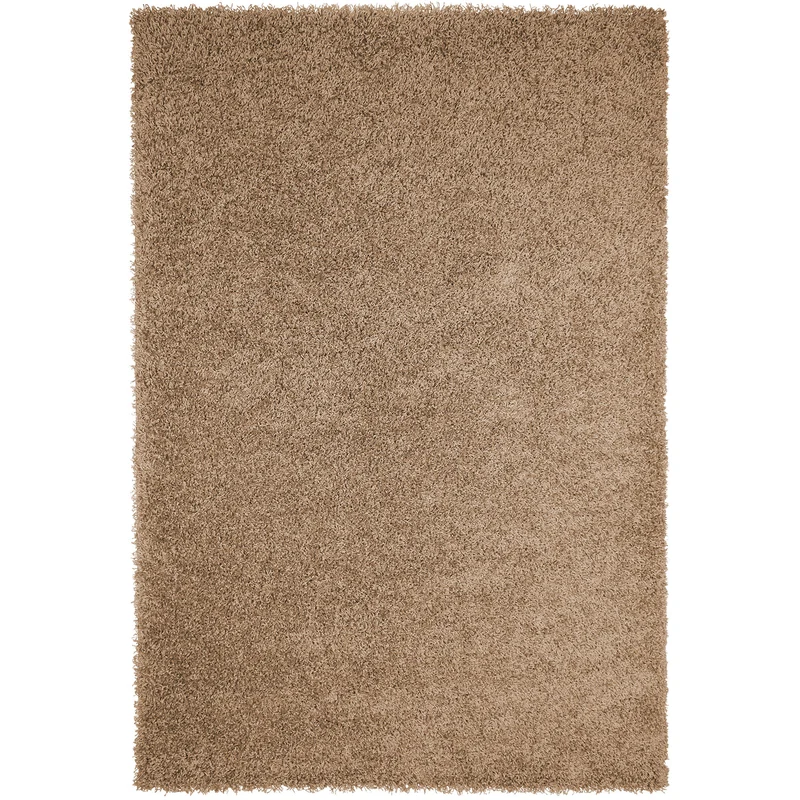 Teppich Prime Shaggy Hochflor Langflor Einfarbig Modern Beige für Wohnzimmer, Schlafzimmer, küche