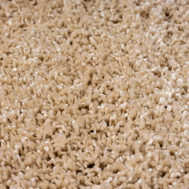 Teppich Prime Shaggy Hochflor Langflor Einfarbig Modern Beige für Wohnzimmer, Schlafzimmer, küche