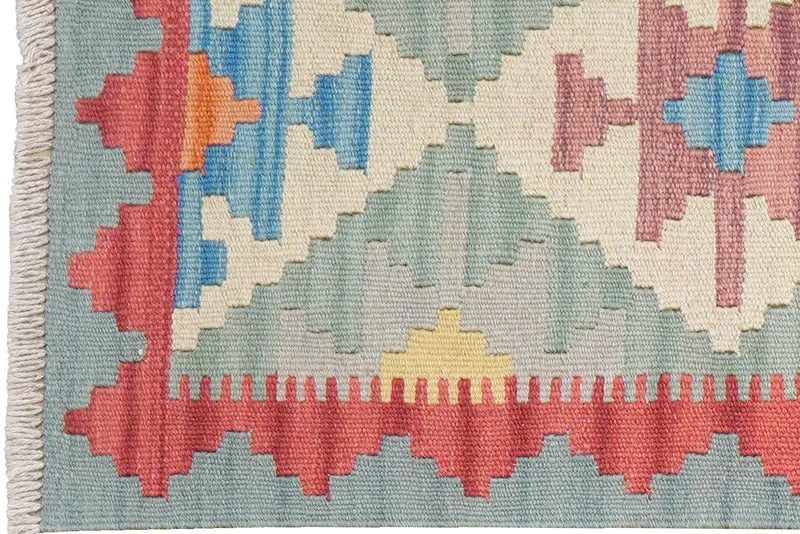 Kelim Gashgai · Handgewebt – Beige, 186x55 cm