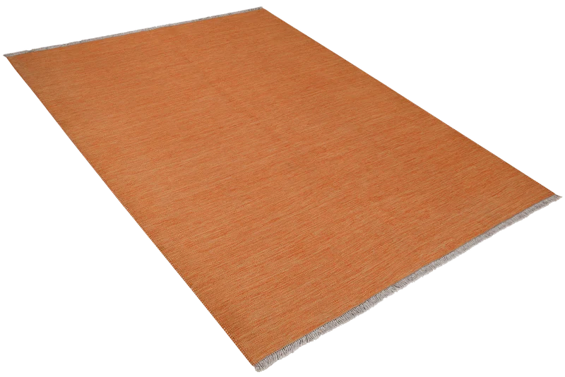 Kelim Gashgai · Handgewebt – Orange, 198x151 cm