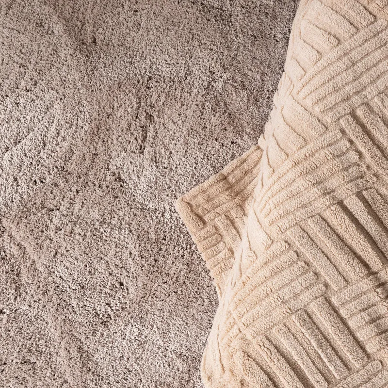 Hochflor Teppich Waschbar - Ziggy Beige