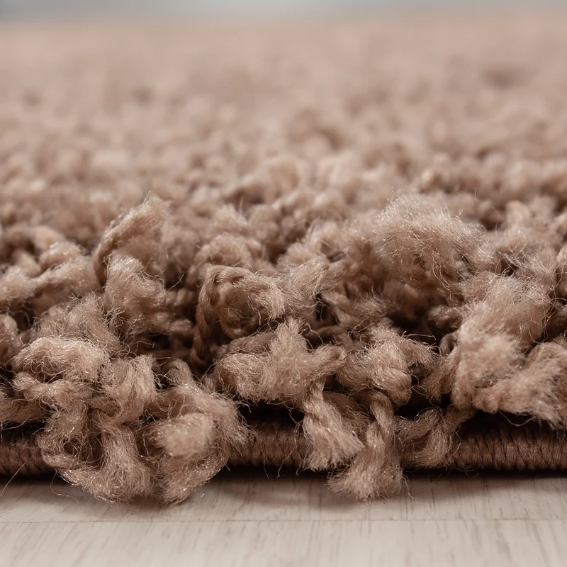 Hochflor Teppich Wohnzimmer Langflor Shaggy Teppich Einfarbig Design Flauschig