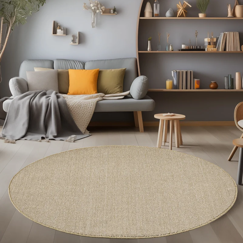 Carpettex Schlingenflor Teppich Einfarbig Weich Pflegeleicht