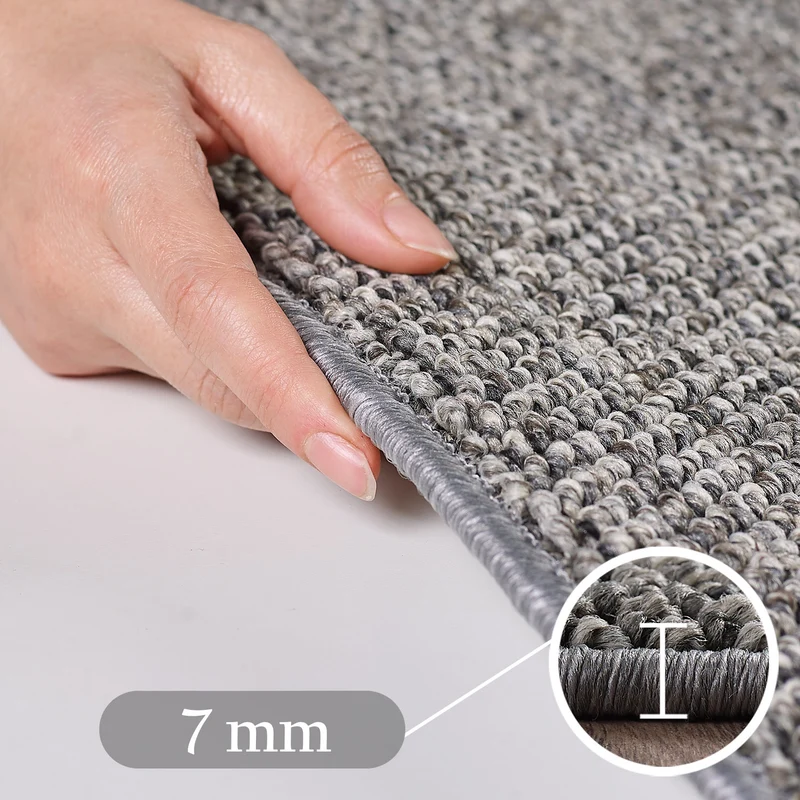 Carpettex Schlingenflor Teppich Einfarbig Weich Pflegeleicht