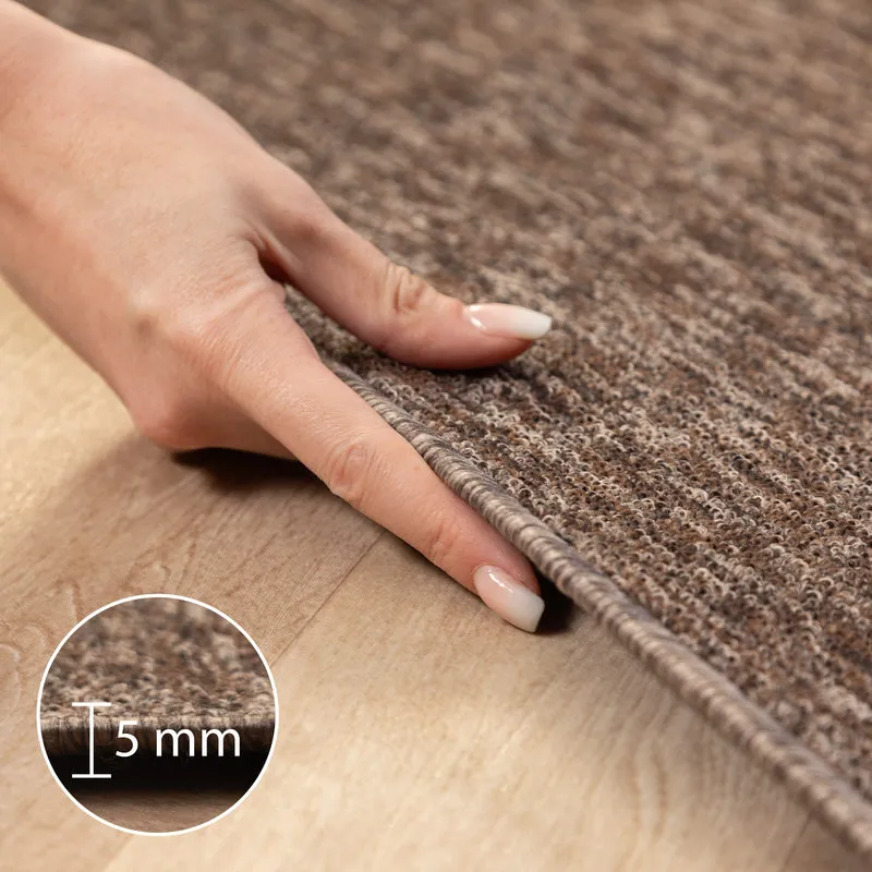 Carpettex Kurzflor Schlingenteppich Einfarbig Modern Pflegeleicht