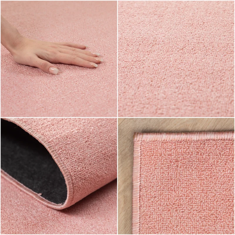 Carpettex Kurzflor Schlingenteppich Einfarbig Modern Pflegeleicht