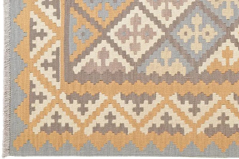Kelim Gashgai · Handgewebt – Grau, 172x122 cm