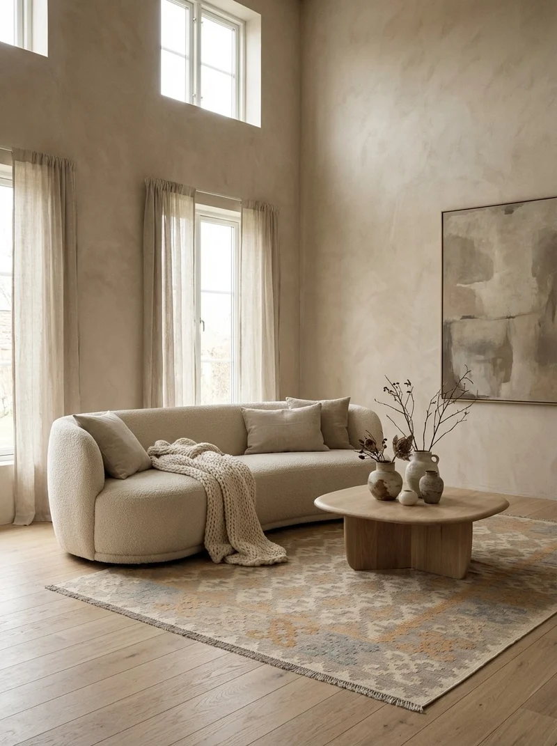 Kelim Gashgai · Handgewebt – Beige, 237x177 cm