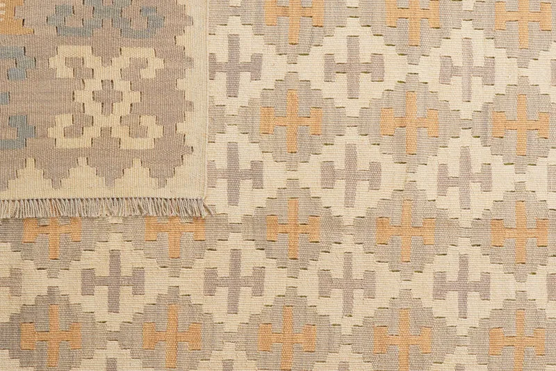 Kelim Gashgai · Handgewebt – Beige, 237x177 cm