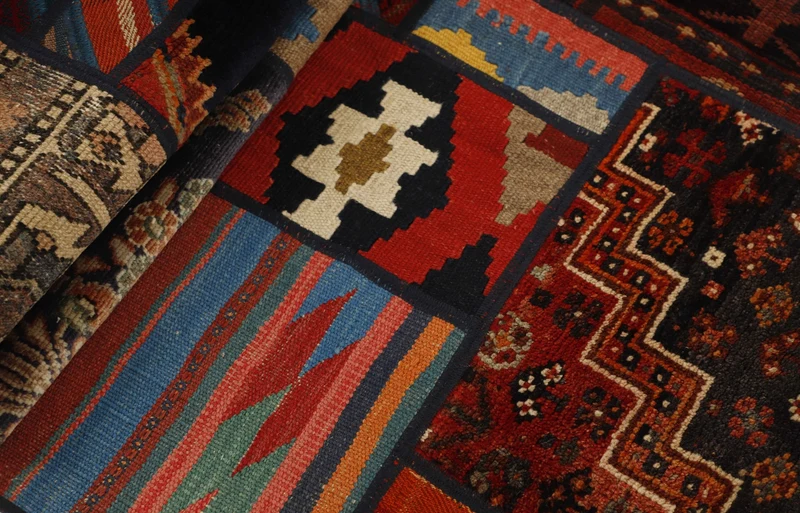 MY-RUG Teppich "Modern Patchwork " Geometrische Muster, Handgeknüpft