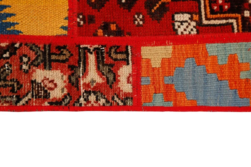 MY-RUG Teppich "Modern Patchwork " Geometrische Muster, Handgeknüpft