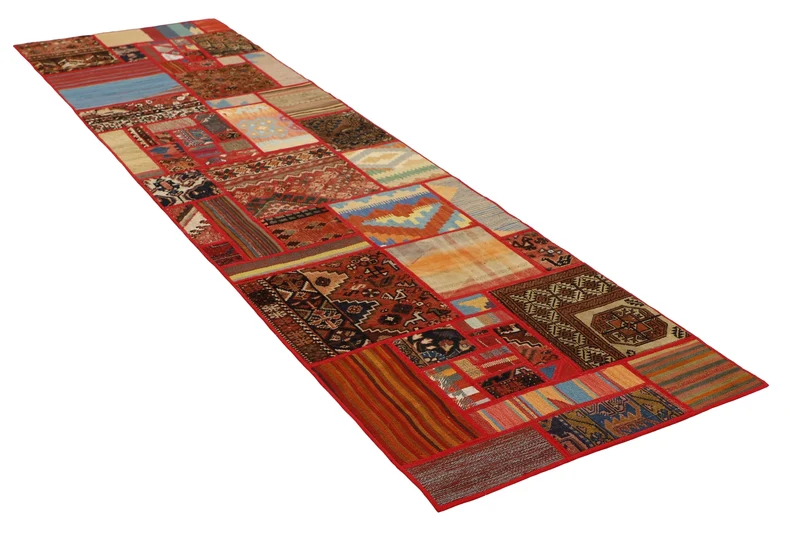 MY-RUG Teppich "Modern Patchwork " Geometrische Muster, Handgeknüpft