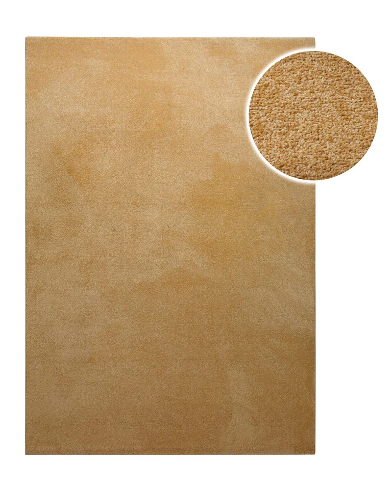 Kurzflorteppich Ocker Gelb "Freja" WECONhome Basics