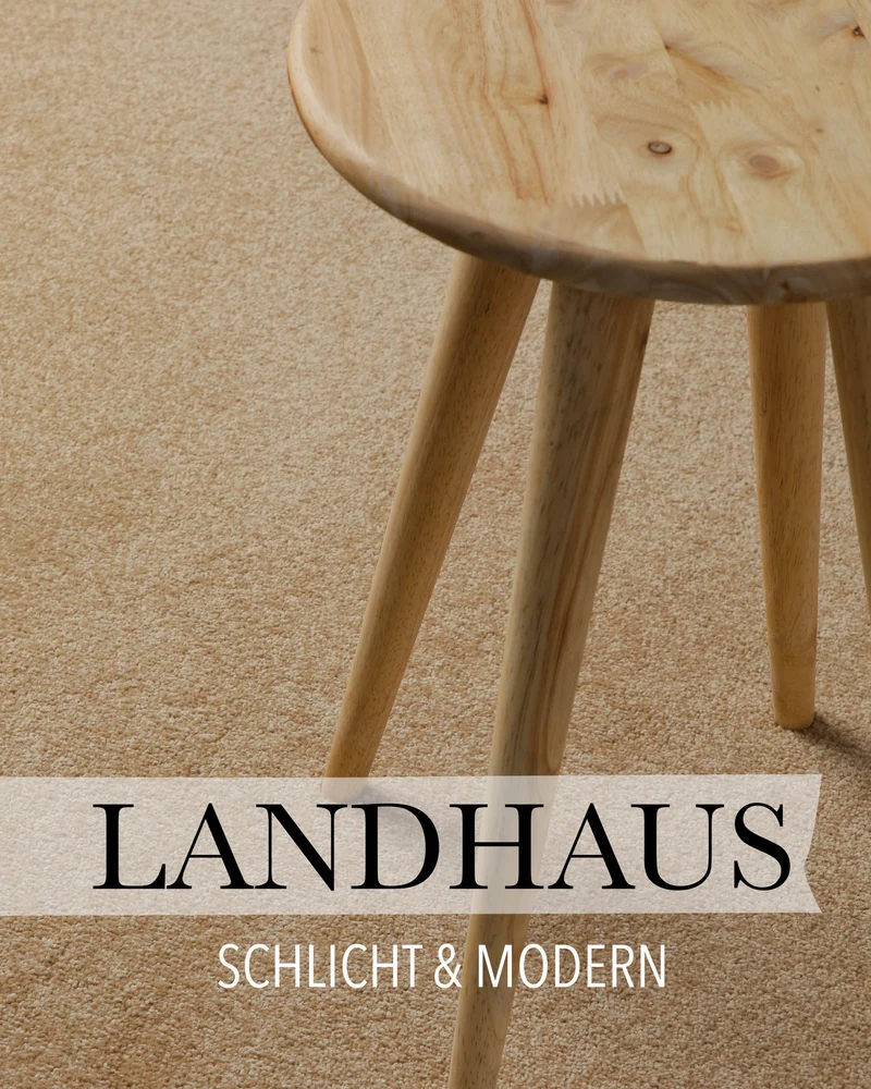 Kurzflorteppich Rund Sand Beige "Freja" WECONhome Basics