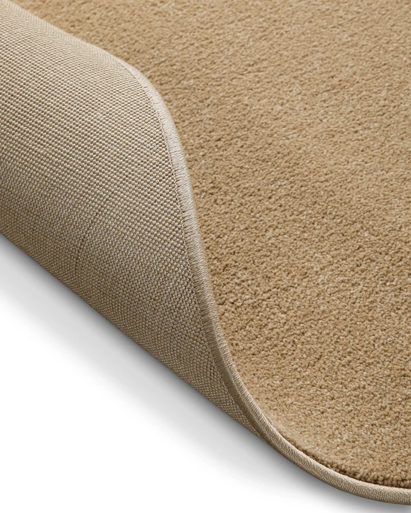 Kurzflorteppich Rund Sand Beige "Freja" WECONhome Basics