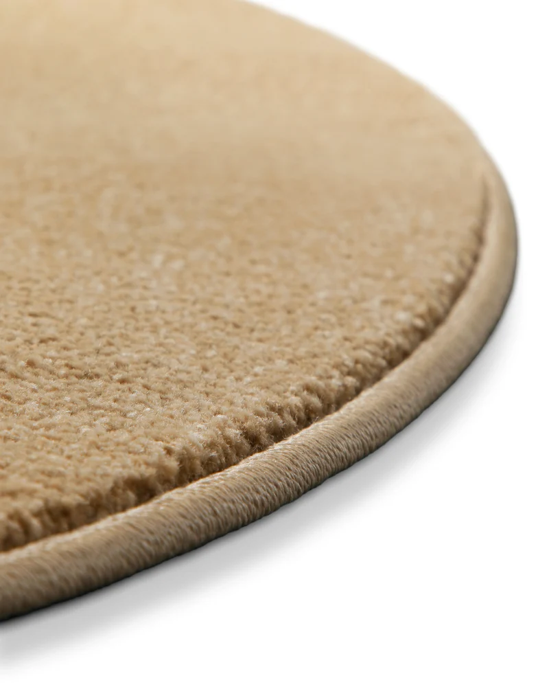 Kurzflorteppich Rund Sand Beige "Freja" WECONhome Basics