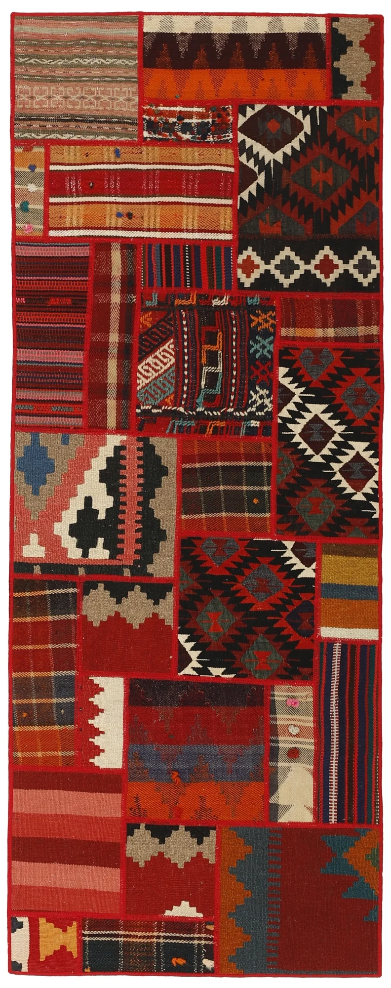 MY-RUG Teppich "Modern Patchwork " Geometrische Muster, Handgeknüpft