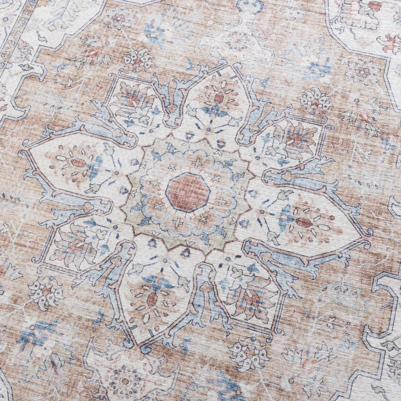 Waschbarer Läufer - Domingo Mandala Beige