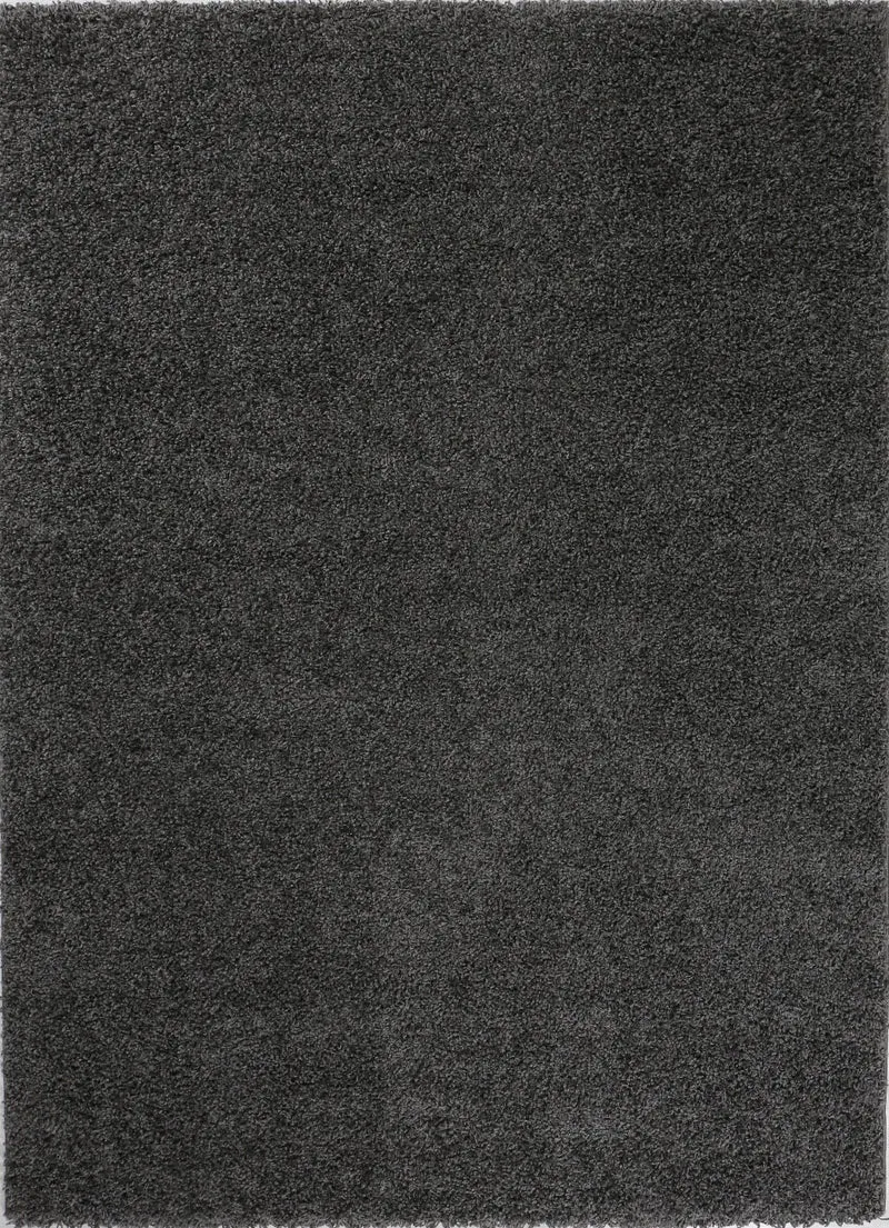 Prime Shaggy Hochflor Langflor Teppich Einfarbig Modern Anthrazit Dunkelgrau