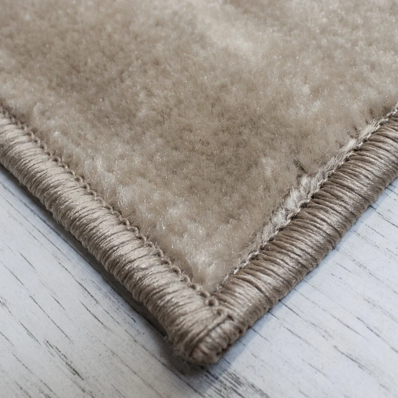 Teppich kurzflor Modern Retro Stil mit Bordüre Braun Beige Schwarz für Wohnzimmer, Schlafzimmer, kinderzimmer