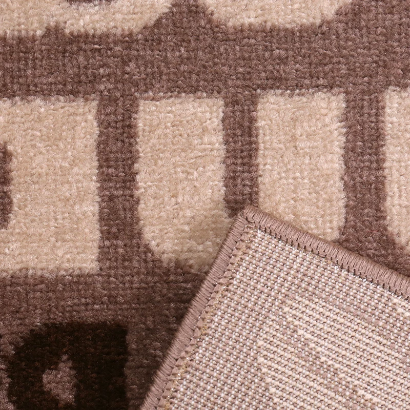 Küchenteppich Teppichläufer Coffee Modern Kaffee Design in Braun Beige Teppich für Lounge oder Küche