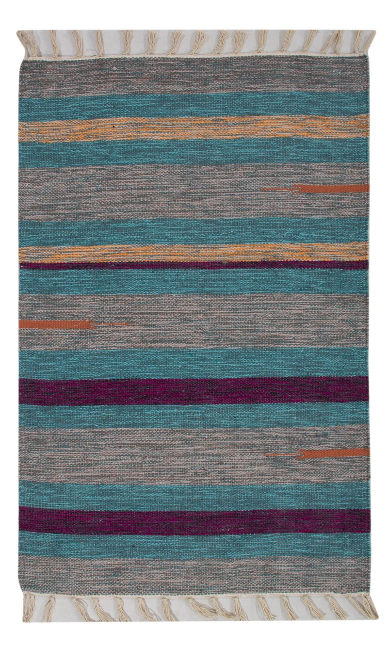 Kelim Modern Teppich 60x90cm - mehrfarbig