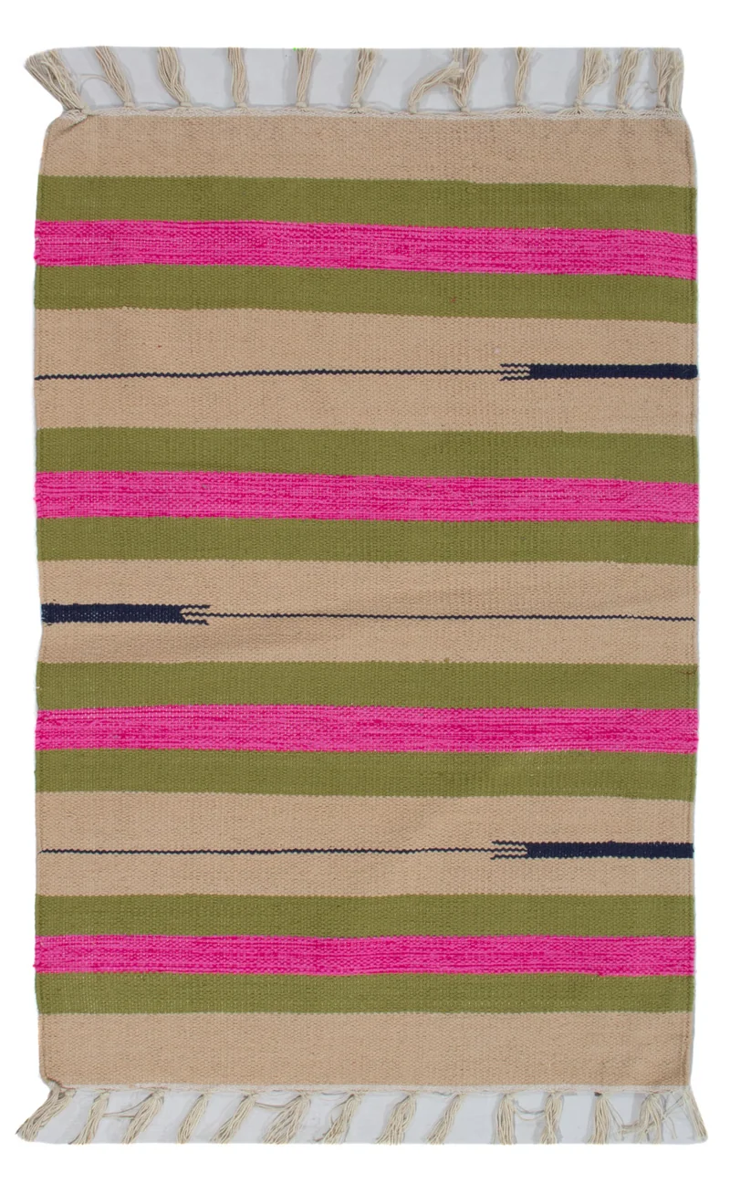 Kelim Modern Teppich 60x90cm - mehrfarbig