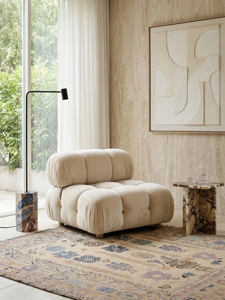 Kelim Belutch · Handgewebt – Beige, 184x172 cm