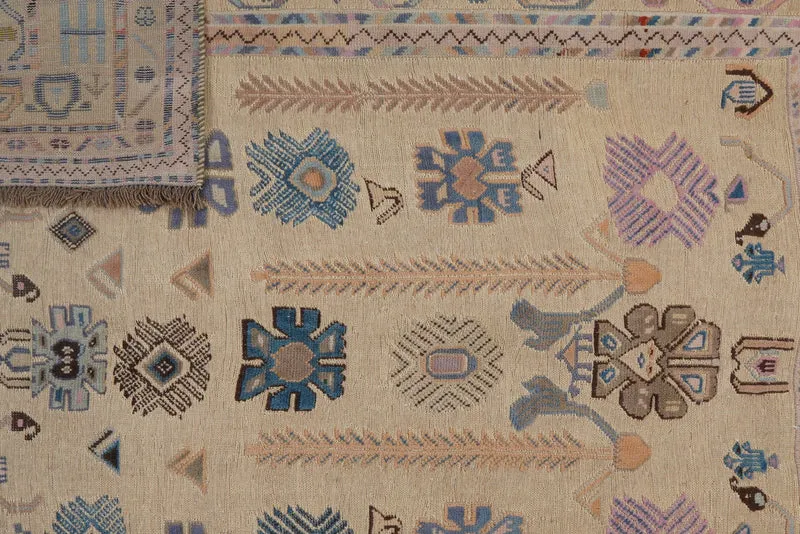Kelim Belutch · Handgewebt – Beige, 184x172 cm