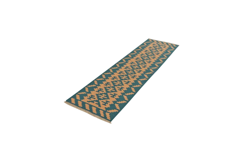 Kelim Gashgai · Handgewebt – Beige, 200x56 cm