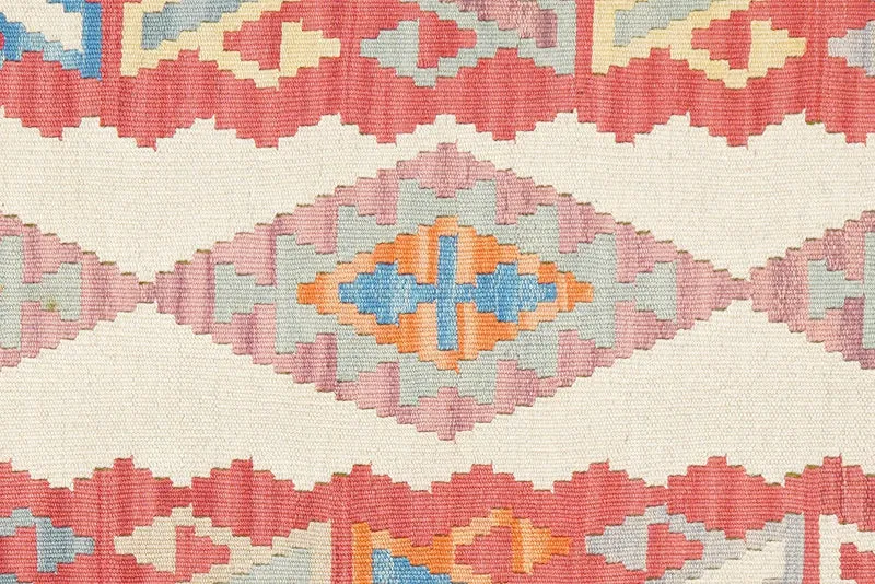 Kelim Gashgai · Handgewebt – Beige, 300x82 cm