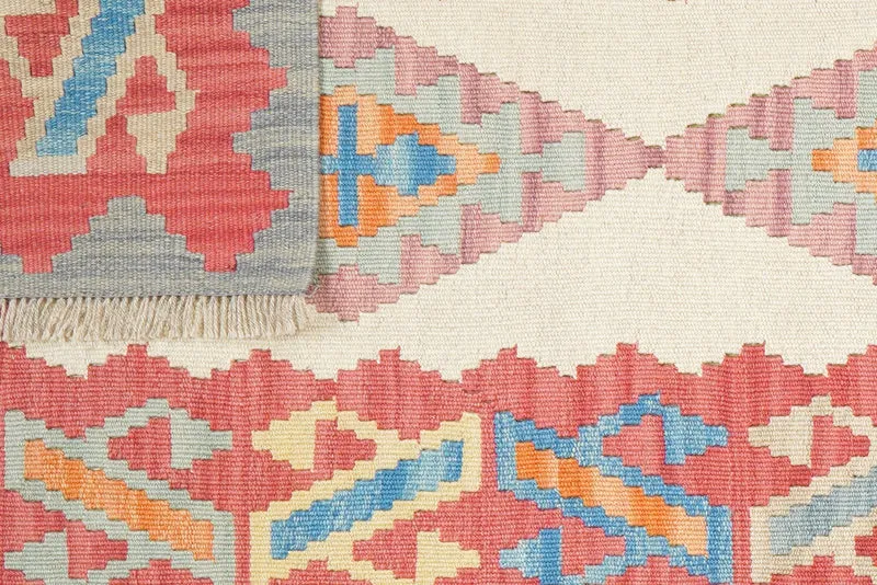 Kelim Gashgai · Handgewebt – Beige, 300x82 cm