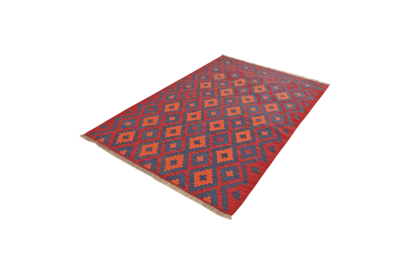 Kelim Gashgai · Handgewebt – Rot, 183x125 cm
