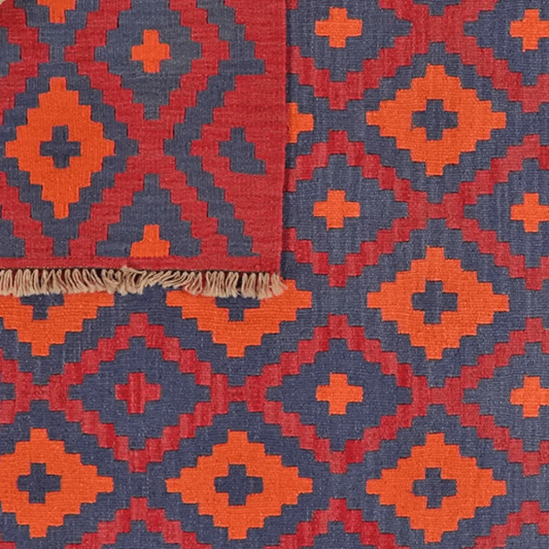 Kelim Gashgai · Handgewebt – Rot, 183x125 cm