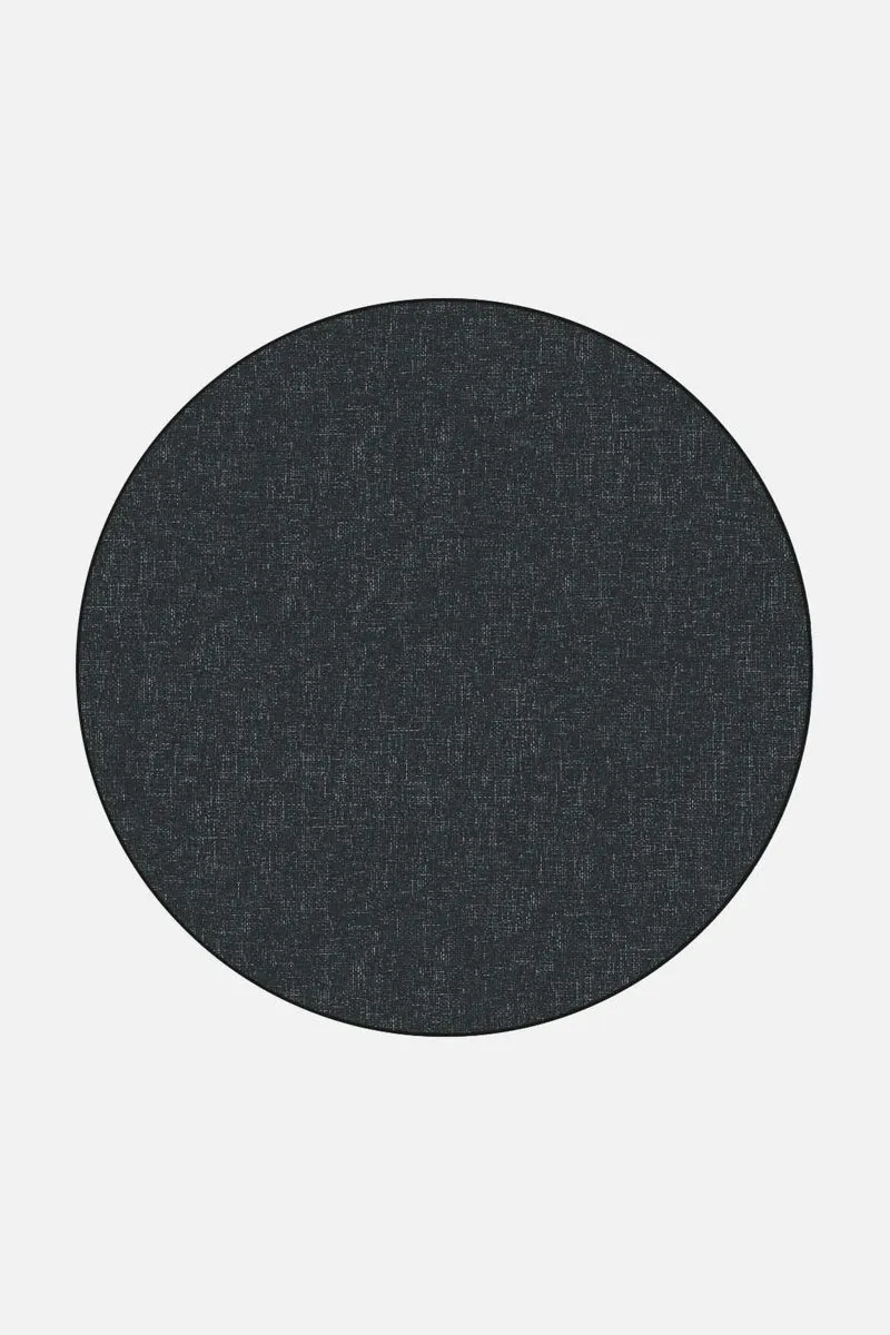 Jute-Haptik Mono Obsidian Teppich