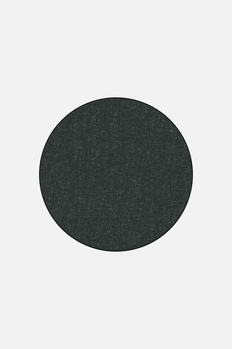 Jute-Haptik Mono Obsidian Teppich