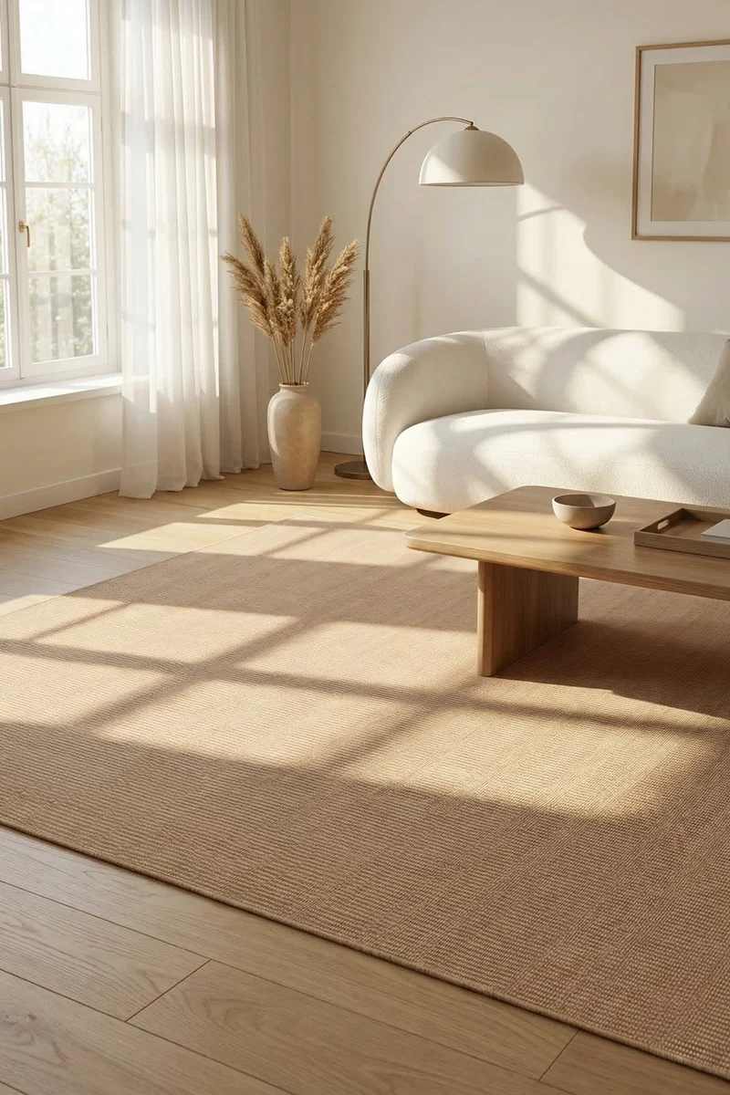 Jute-Haptik Mono Chic Teppich