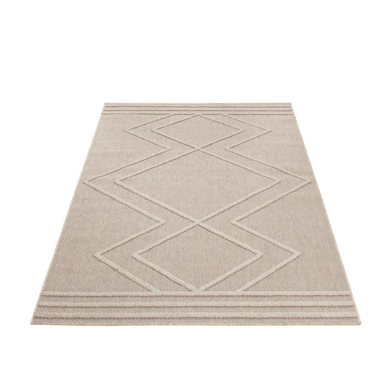 Carpettex Bouclé Teppich 3D Hoch-Tief Indoor Outdoor Wetterfest
