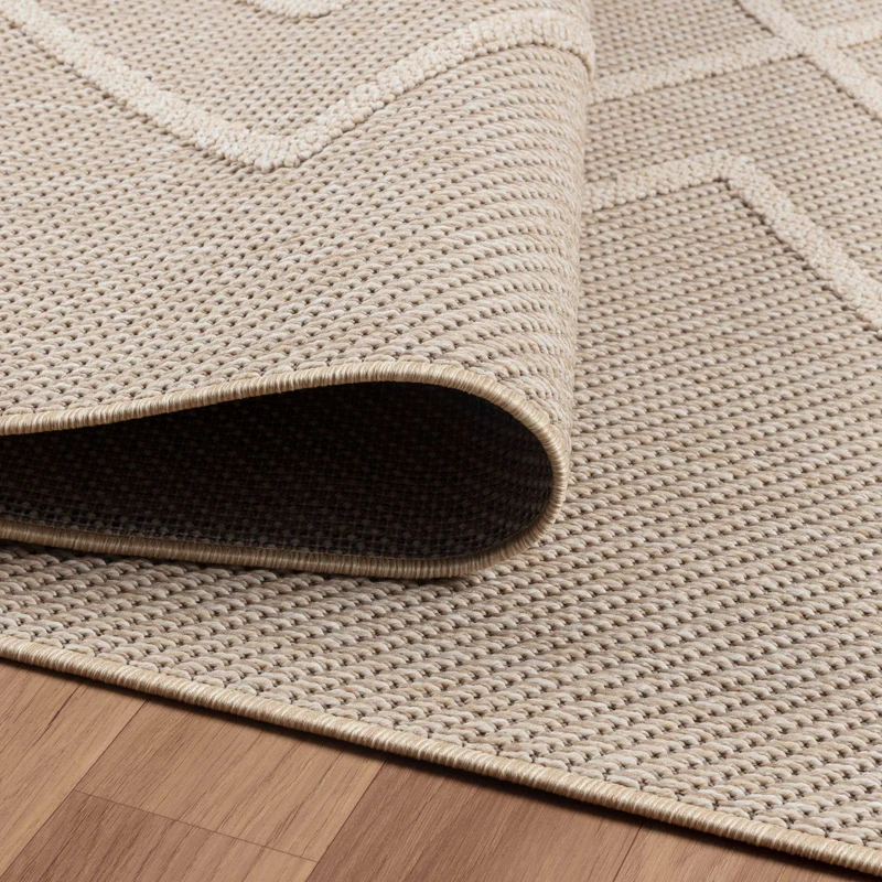 Carpettex Bouclé Teppich 3D Hoch-Tief Indoor Outdoor Wetterfest