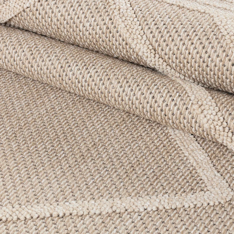 Carpettex Bouclé Teppich 3D Hoch-Tief Indoor Outdoor Wetterfest
