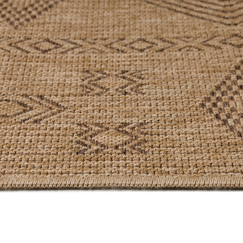 Carpettex Outdoor Teppich Wetterfest Flachgewebe Jute-Optik
